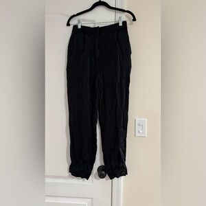 Sandro Paris Satin-crepe tapered pants 36